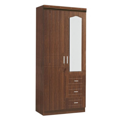 Armoire 2P + 3T + Miroir