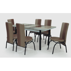 ENSEMBLE TABLE + 6 CHAISES 0026