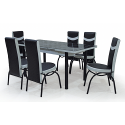 Ensemble Table + 6 Chaises