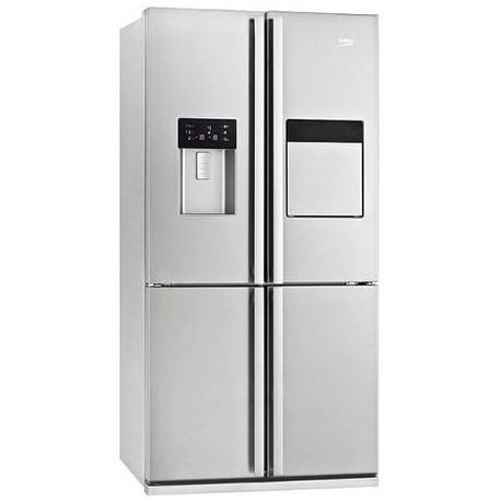 REFRIGERATEUR COMBINE BEKO 4P 522L AVEC DISTRIBUTEUR D'EAU + BAR A++ INOX